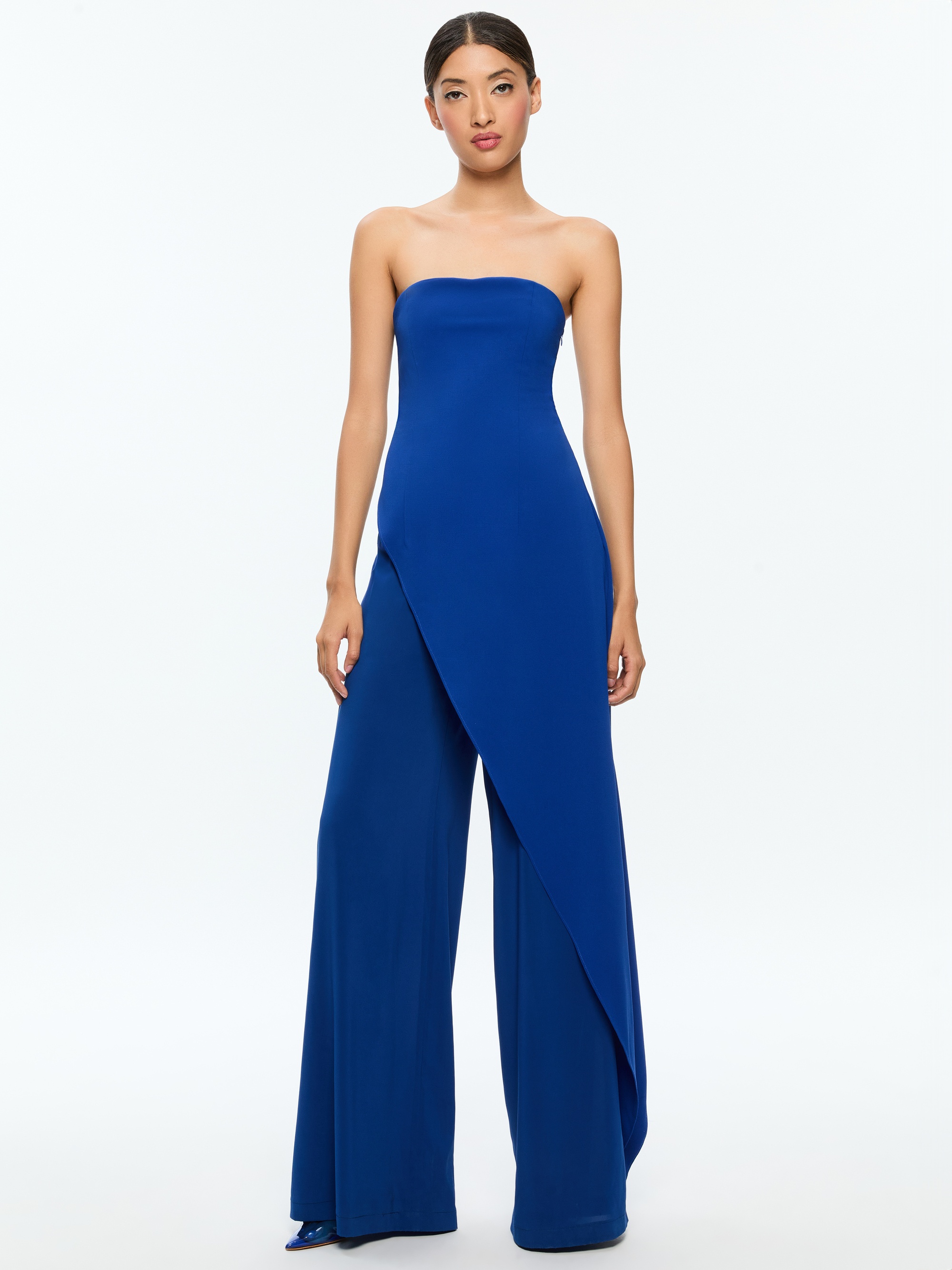 ALONDRA STRAPLESS ASYMMYETRIC JUMPSUIT - 1