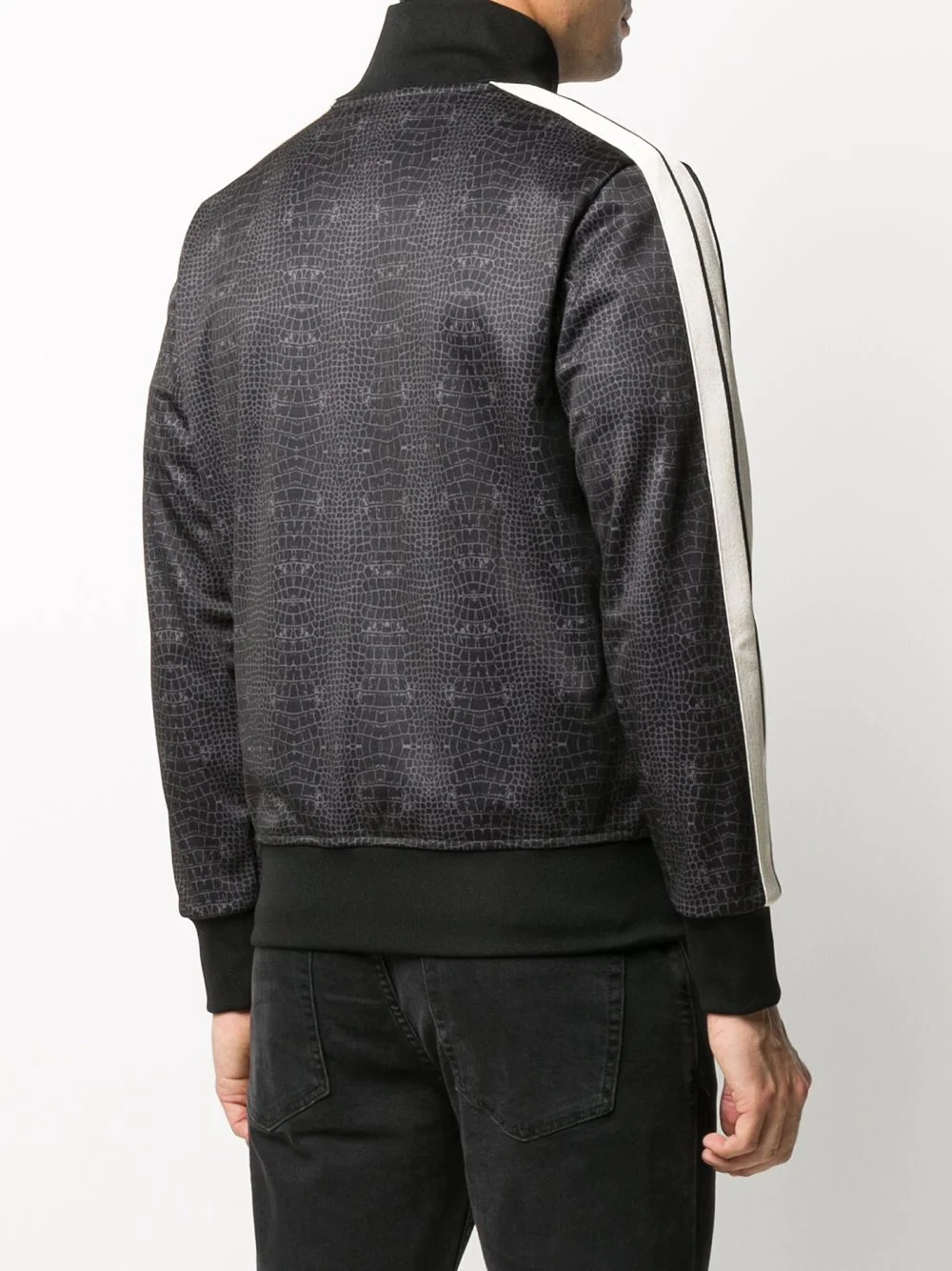 crocodile-print track jacket - 4