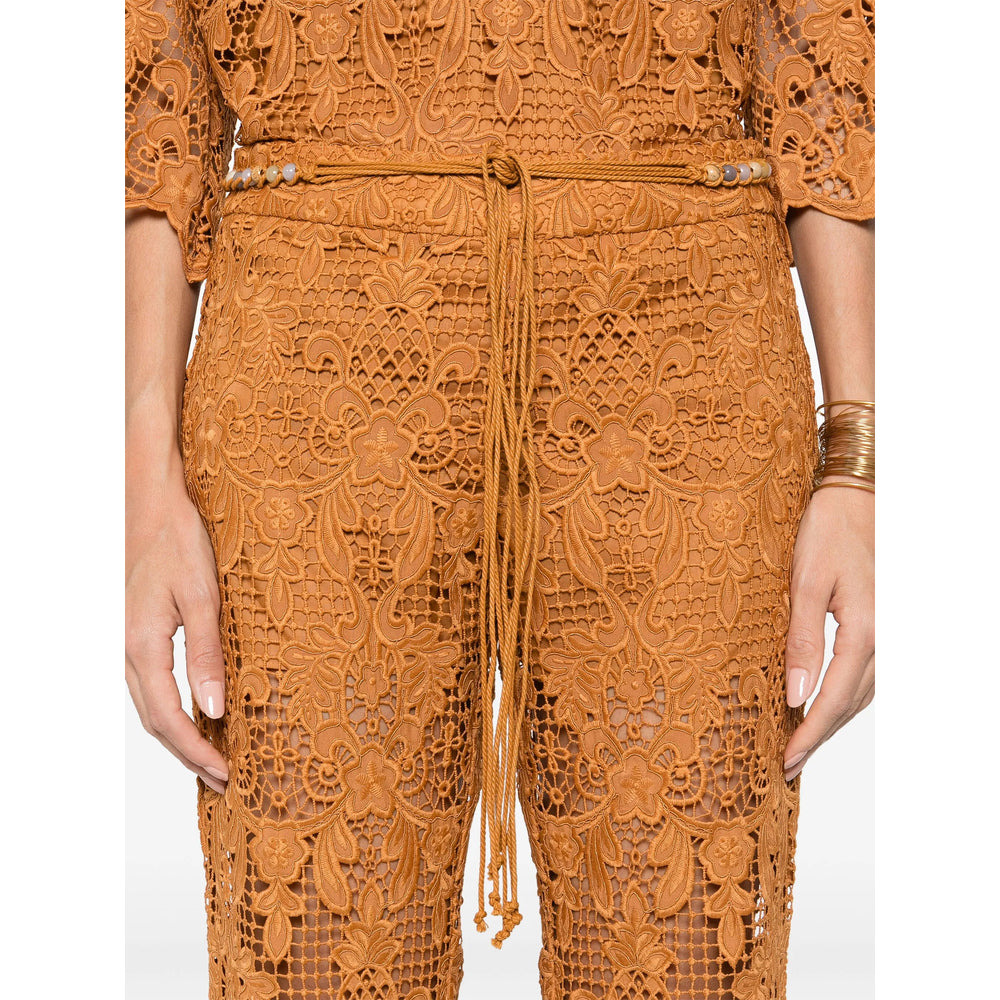 Zimmermann Brown Trousers - Flared Trousers Women - 2