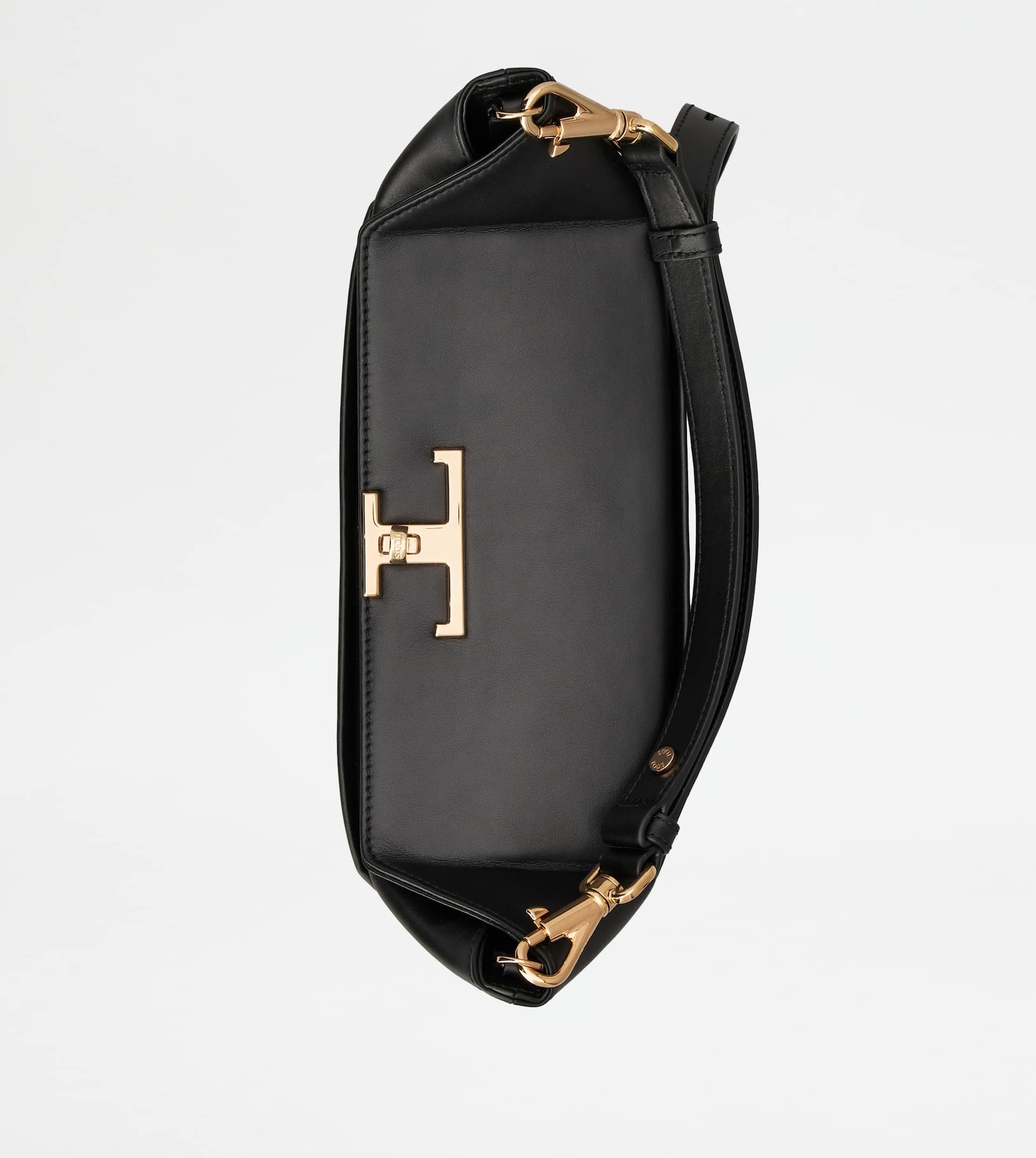TOD'S TIMELESS T BOX BAG IN LEATHER MINI - BLACK - 8