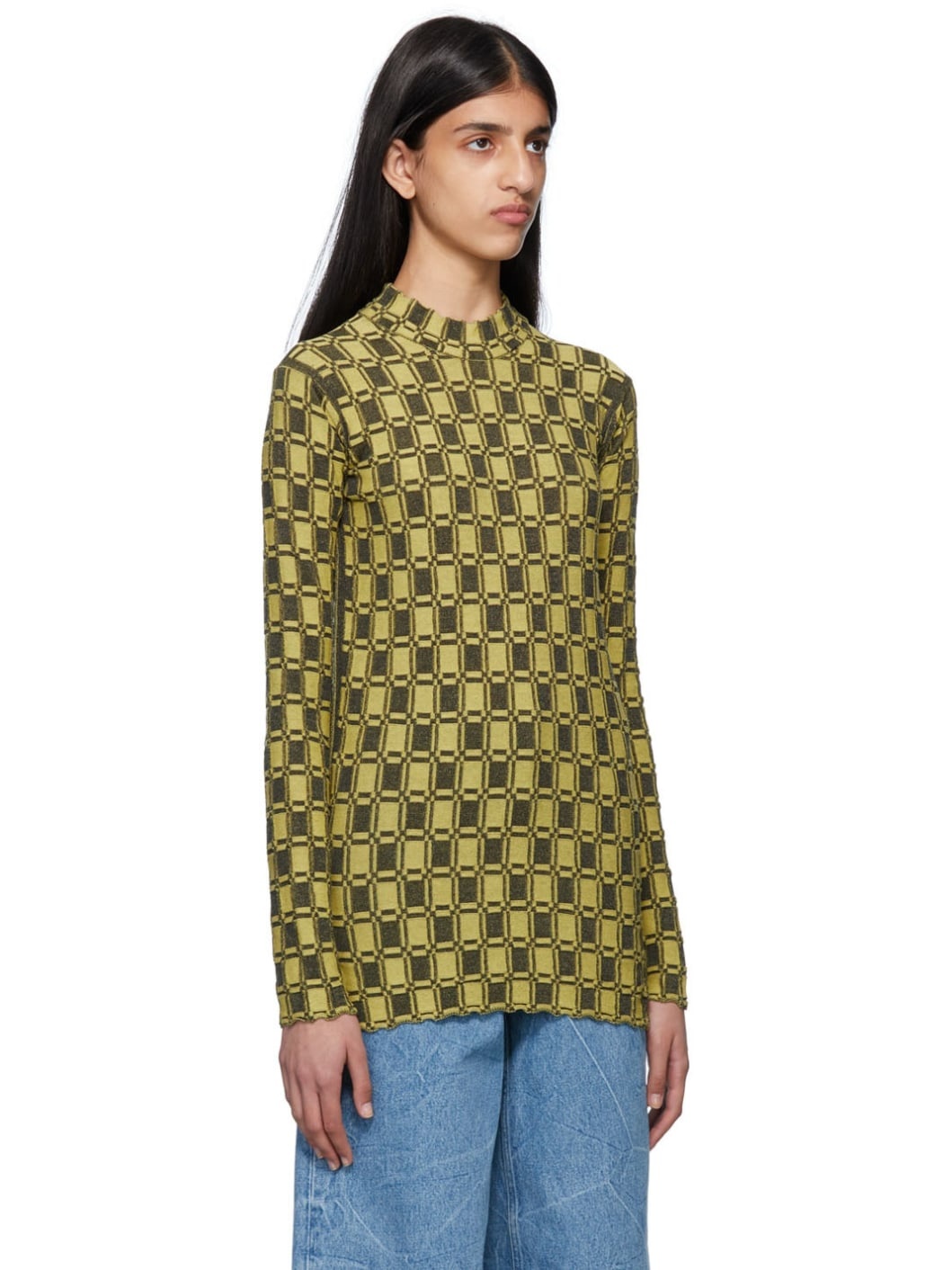 Yellow Kenzo Paris Vichy Sweater - 2