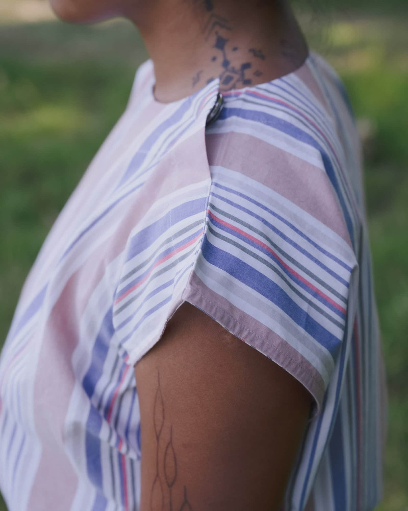 Stave Sleeveless Top - Organic Cotton Poplin 4