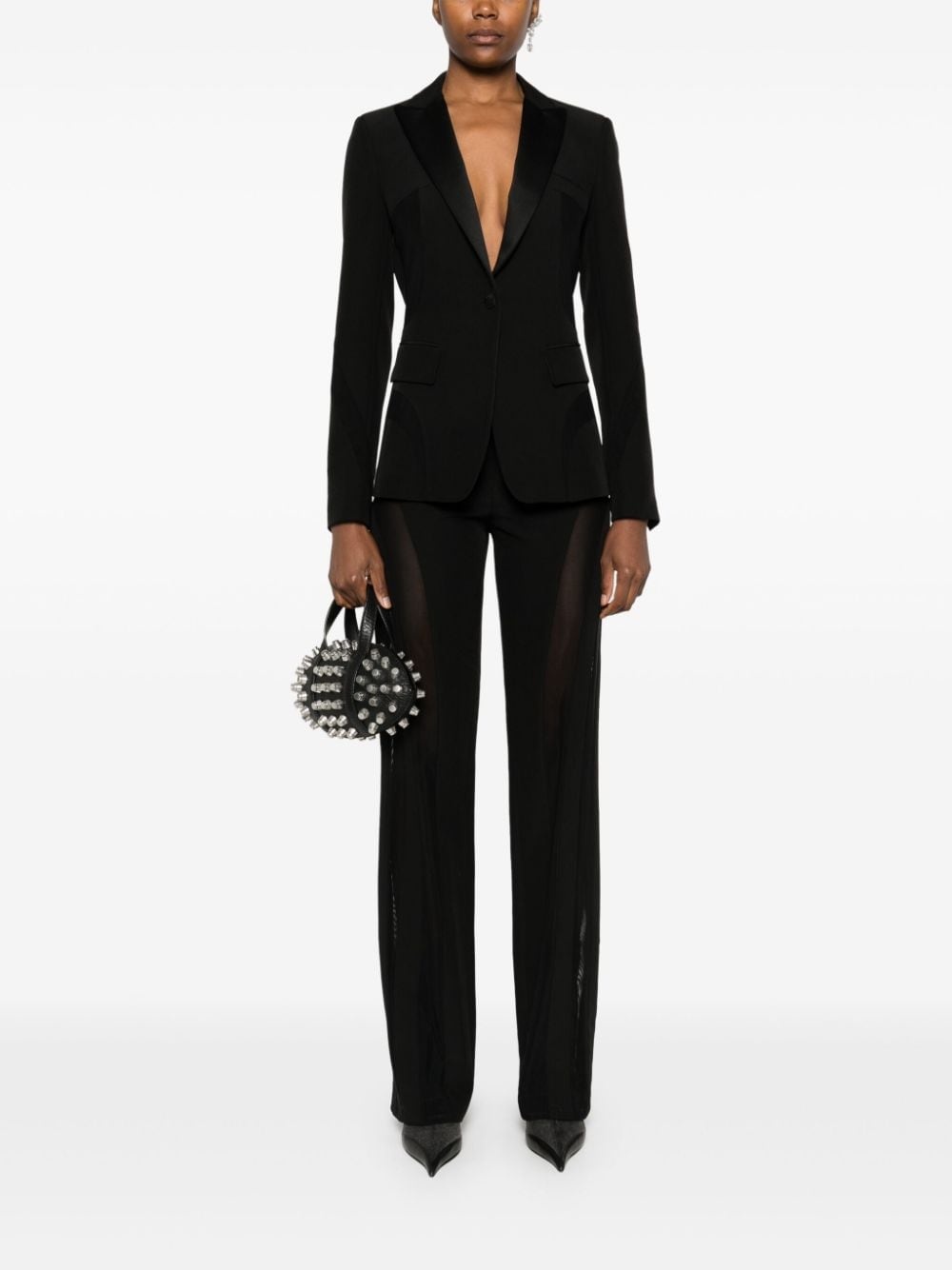 mesh-panelled trousers - 2