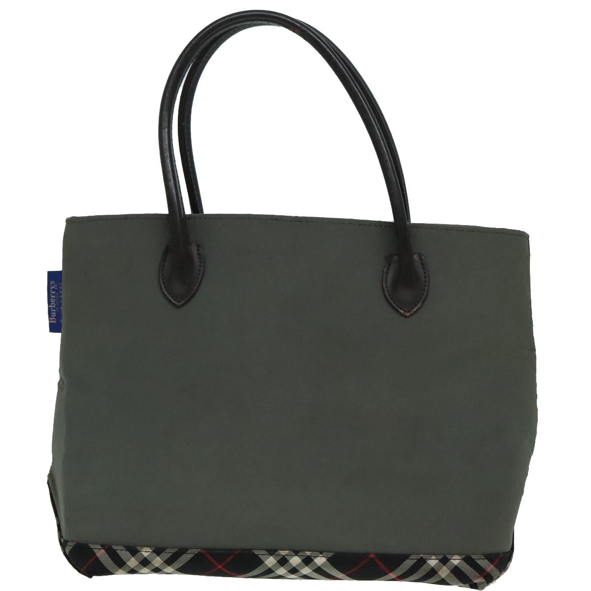 Burberry Nova Check Blue Label Hand Bag Canvas Khaki - 2