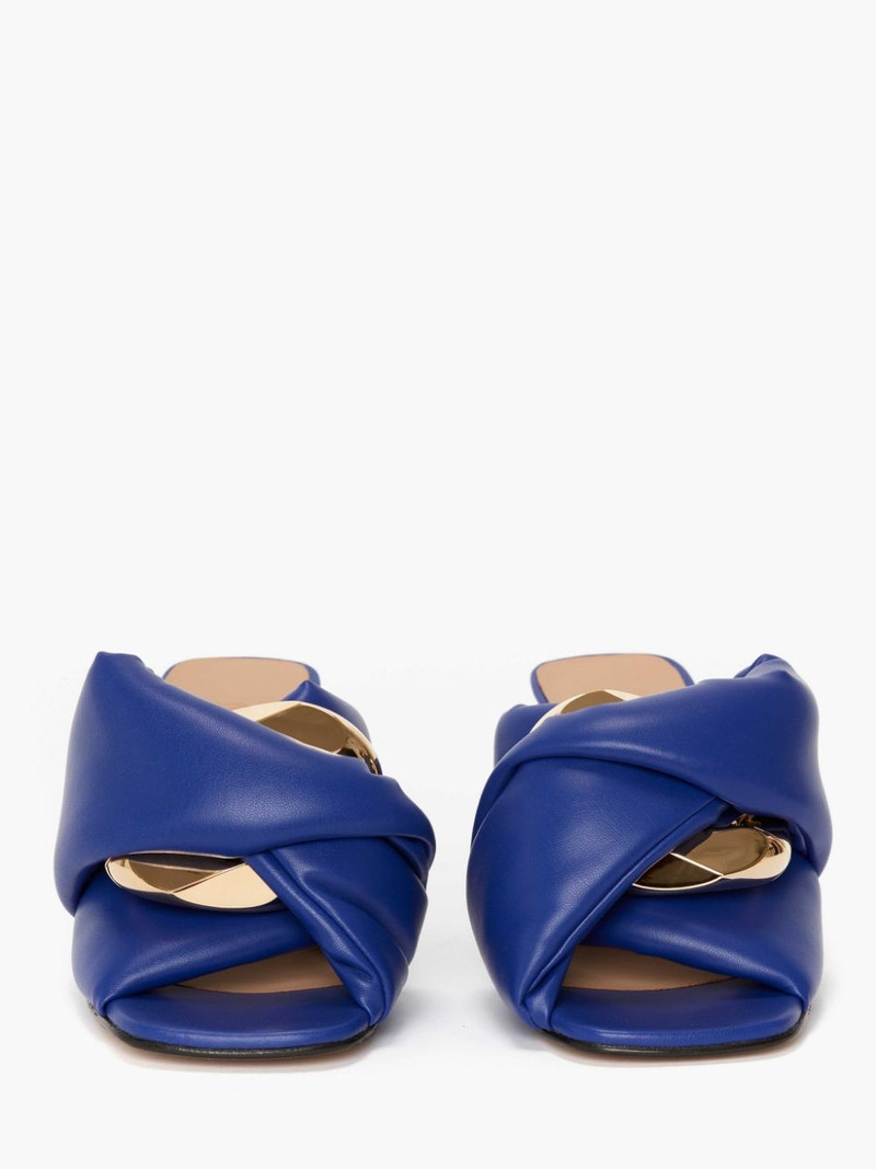 LEATHER CHAIN TWIST HEELS 3