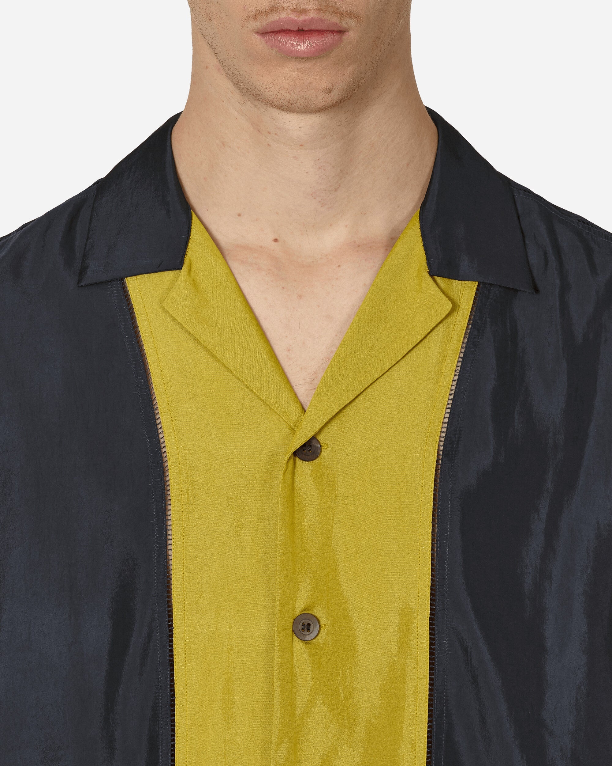 Panelled Shortsleeve Shirt Anthracite - 5