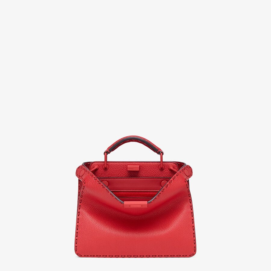 Red leather bag - 1