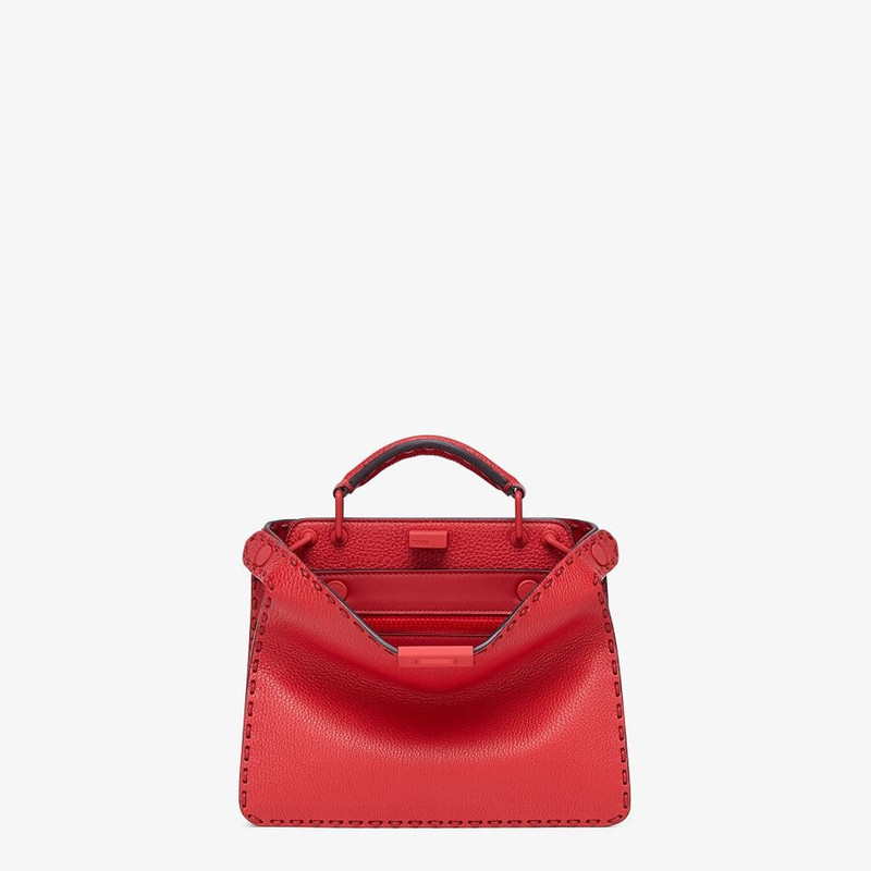 Red leather bag 1