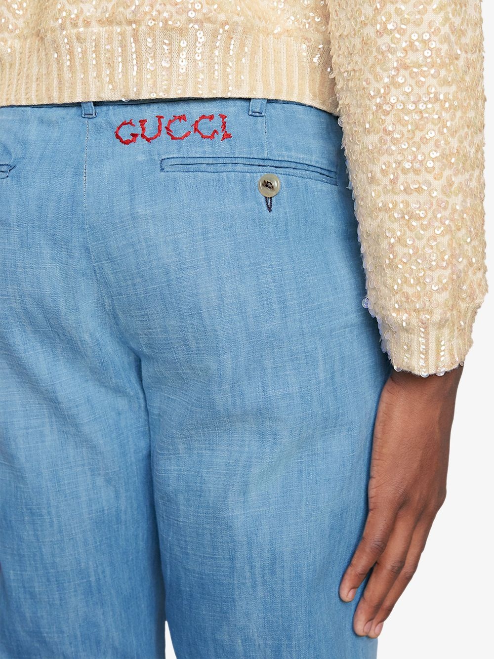 Bleached denim chino - 5