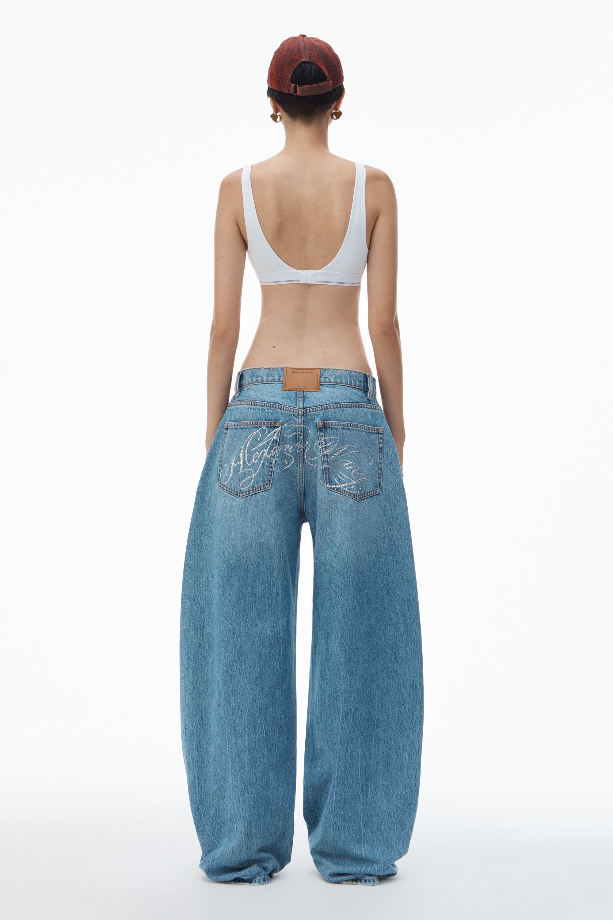 Oversize Rounded Denim Jeans - 4