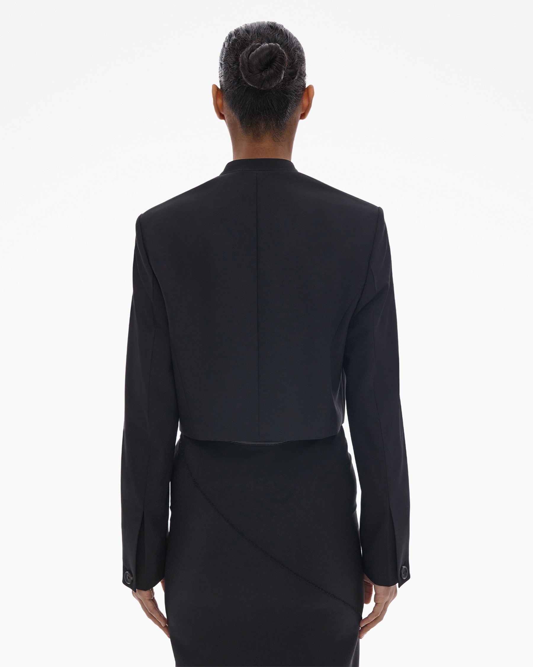 CROPPED DOUBLE-BREASTED BLAZER - 4