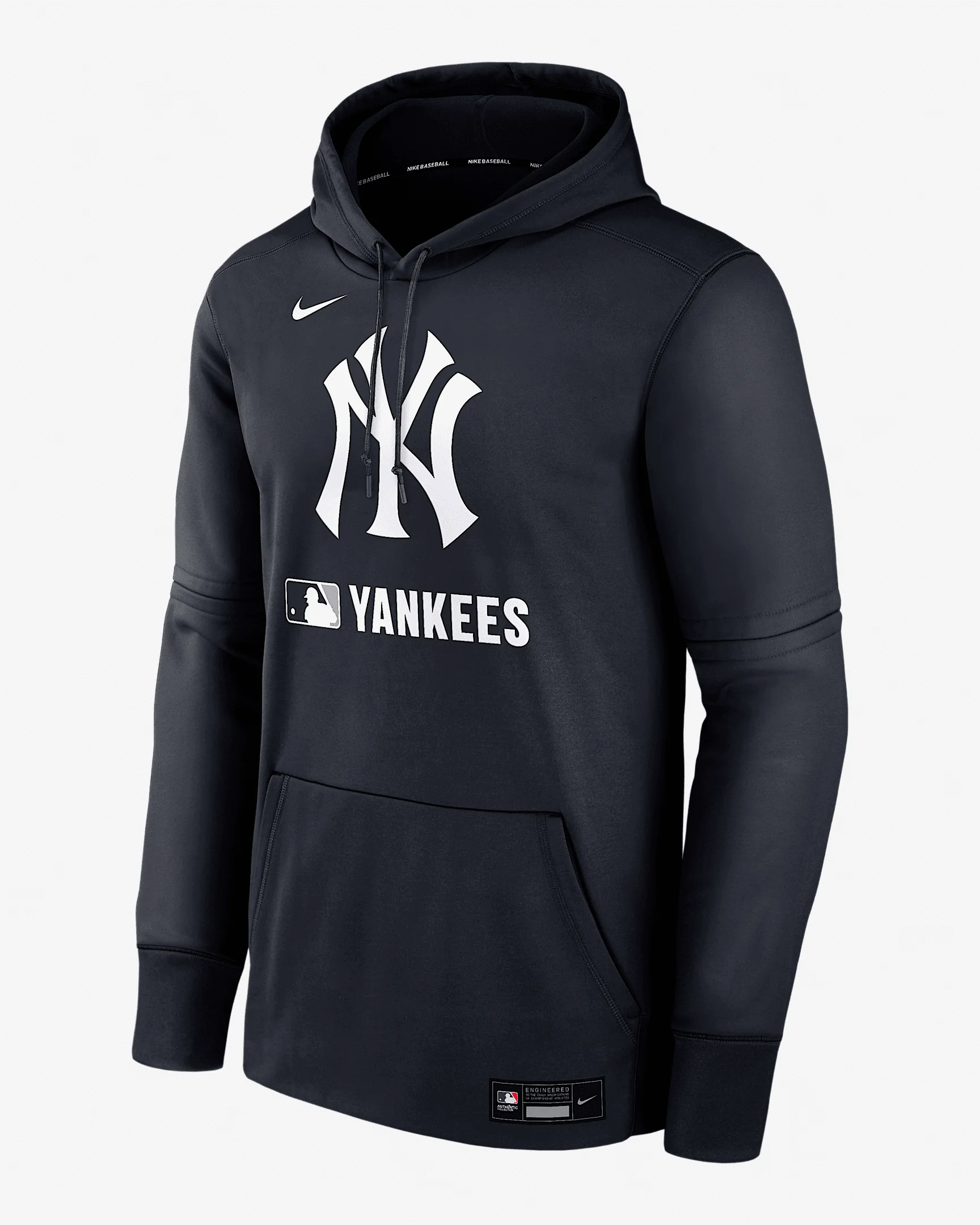 New York Yankees Authentic Collection Men's Nike Therma MLB Pullover Hoodie - 1