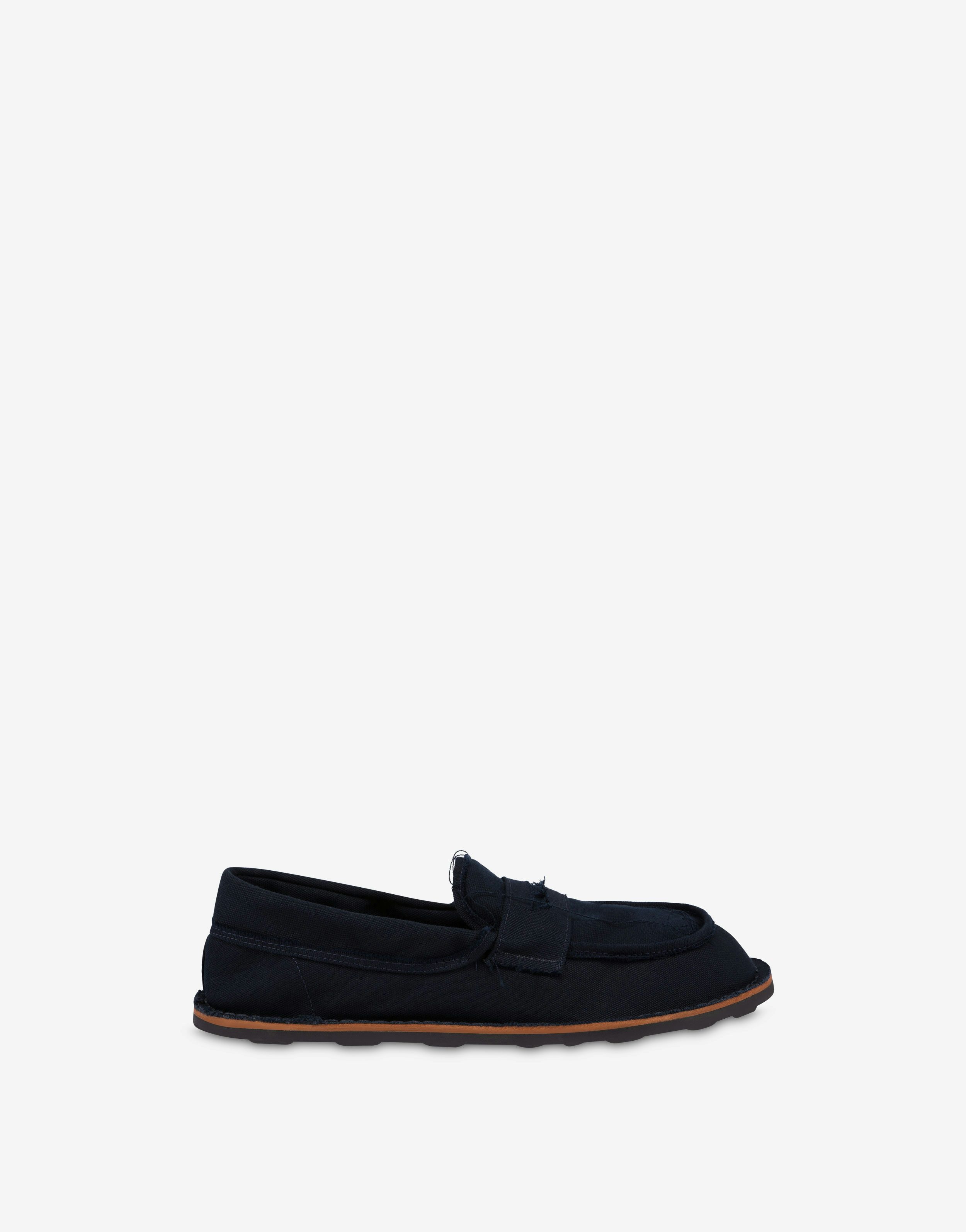 Moschino LOAFERS IN CANVAS DESERT COLLEGE | REVERSIBLE