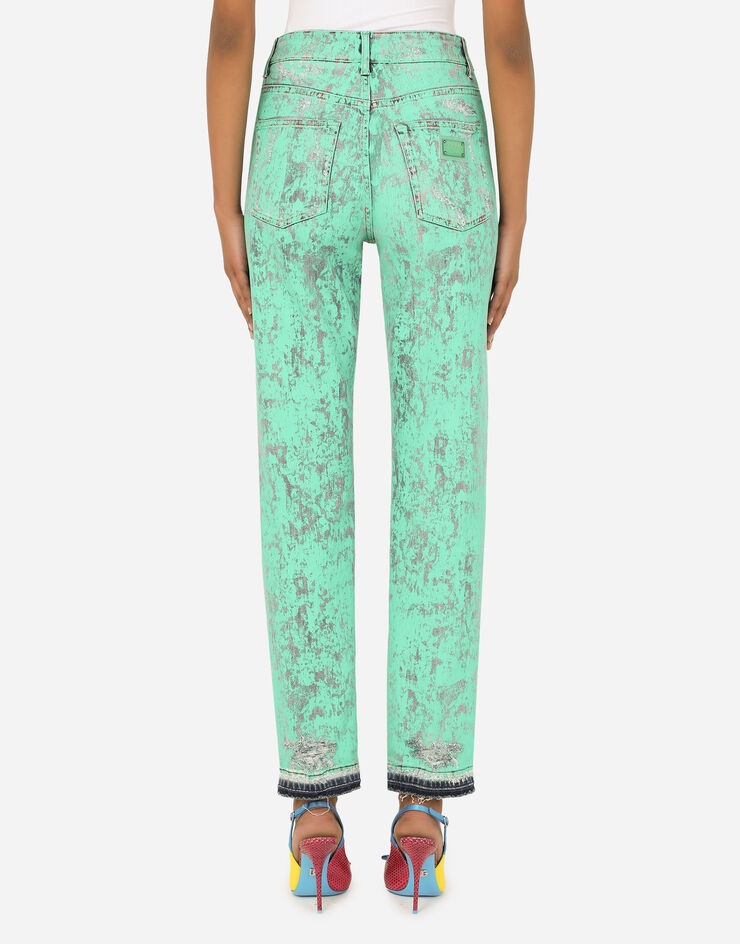 Coated denim boyfriend jeans - 3