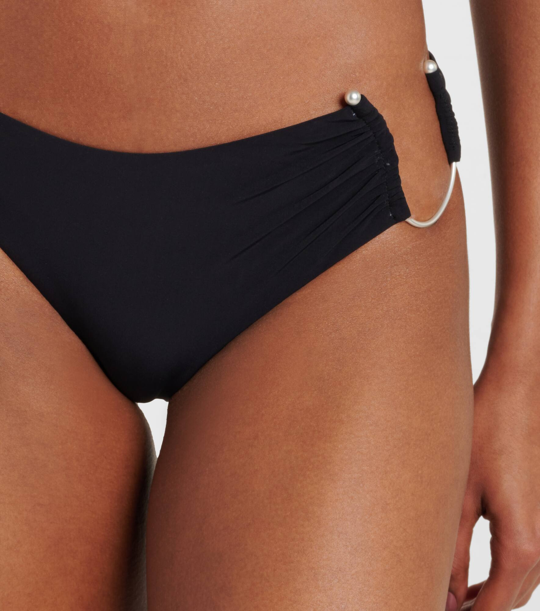 Embellished cutout bikini bottoms - 4