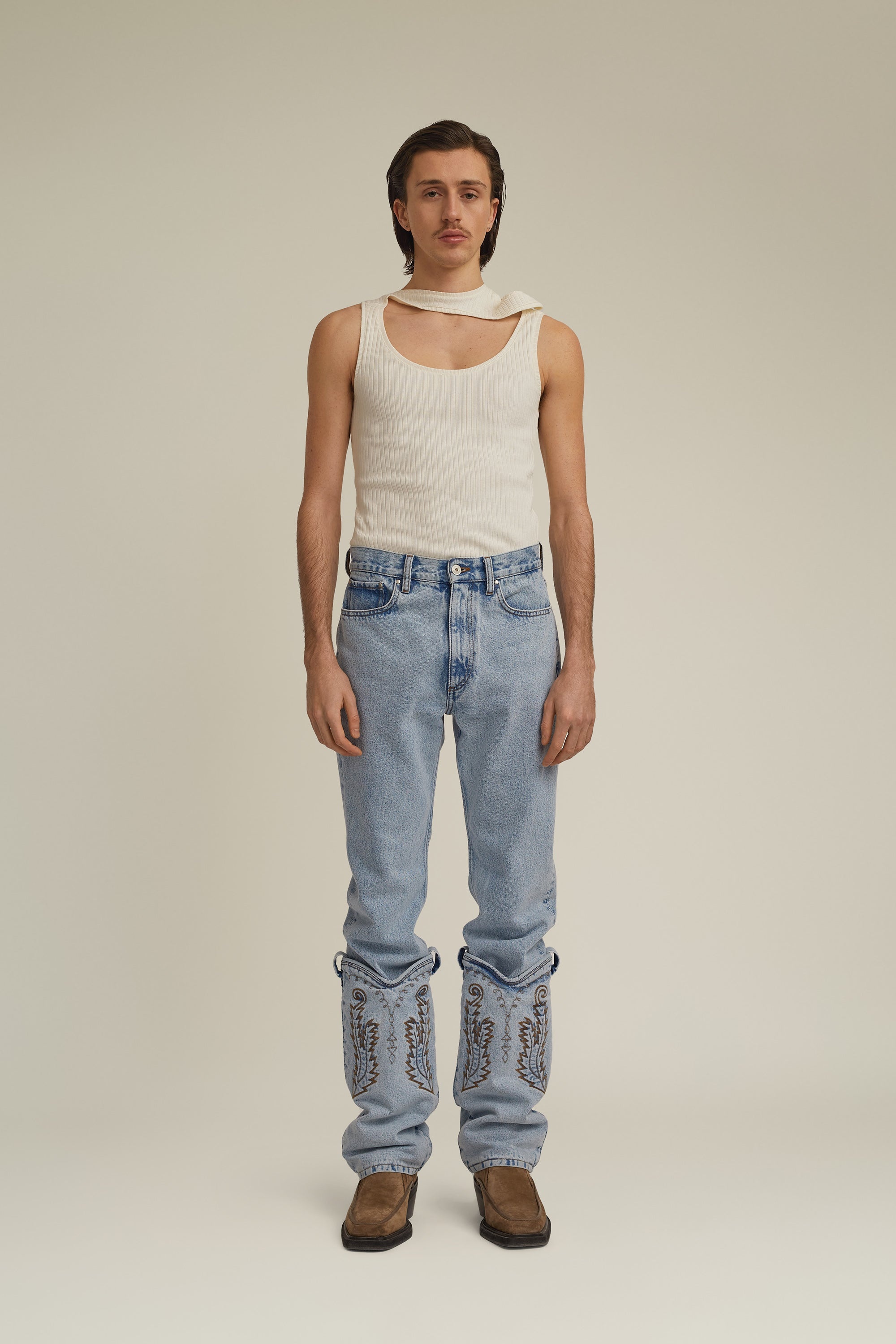 Cowboy Cuff Jeans - 1