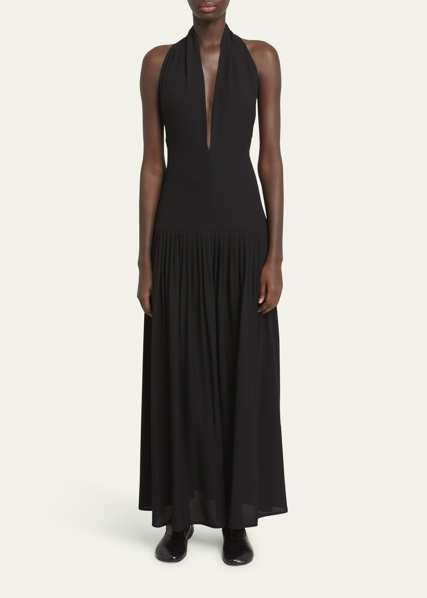 Tala Halter Viscose Georgette Dress - 2