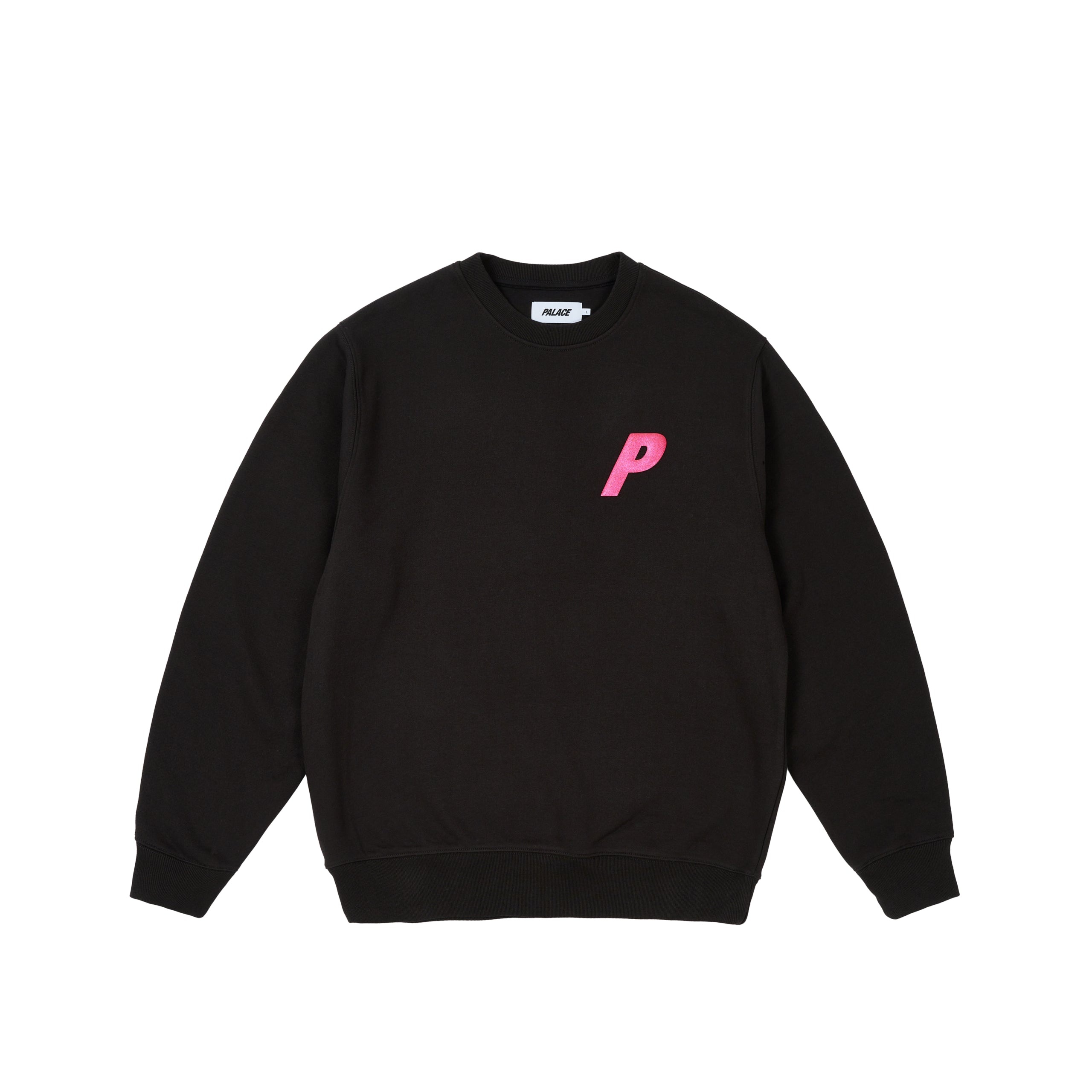 【PALACE】Palace P3 Glitter Crew PALACE P3 GLITTER CREW BLACK | REVERSIBLE