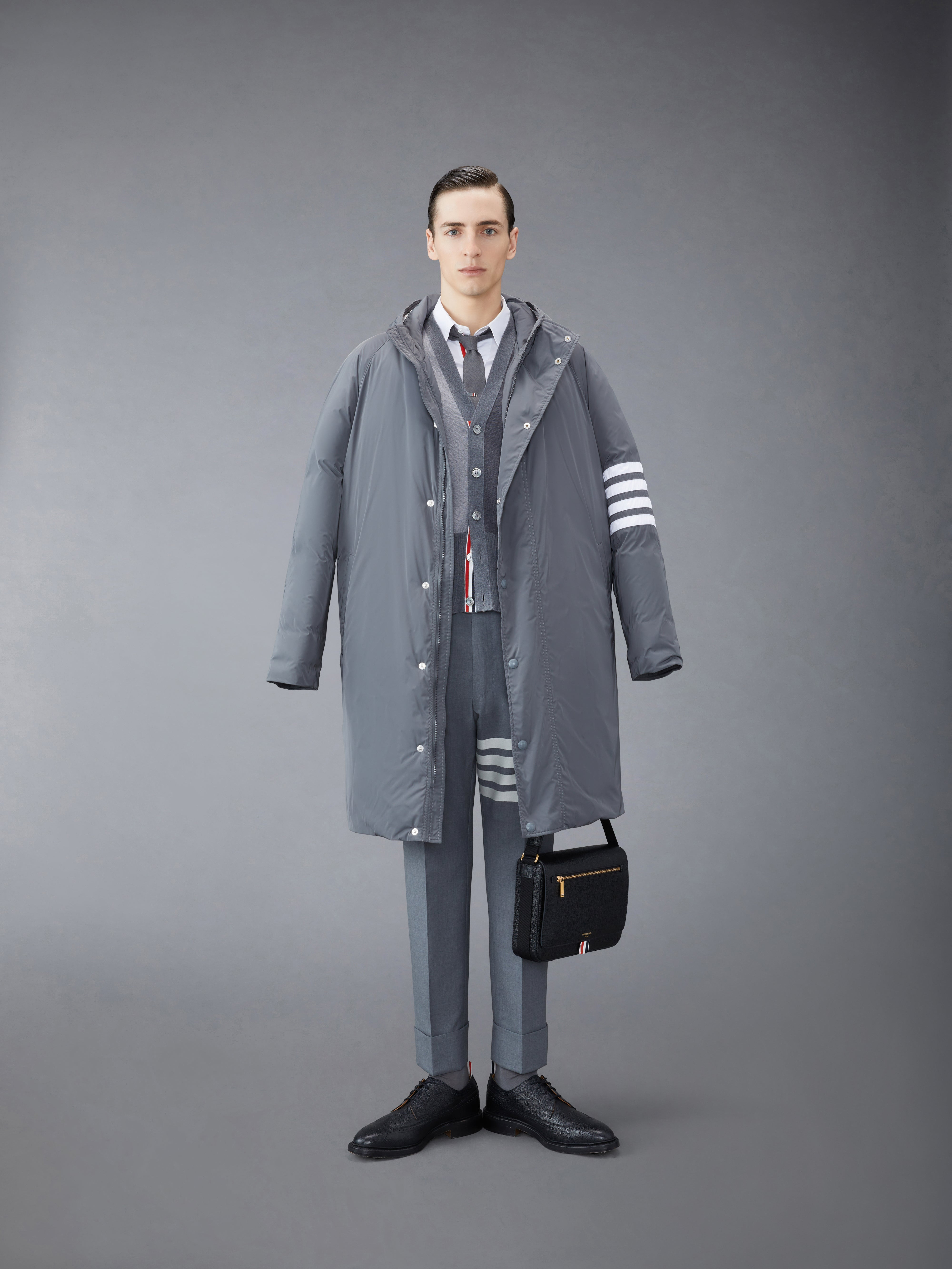Fun-mixmilano Stitch Finemerino Wool 4-bar V-neck Cardigan - 4