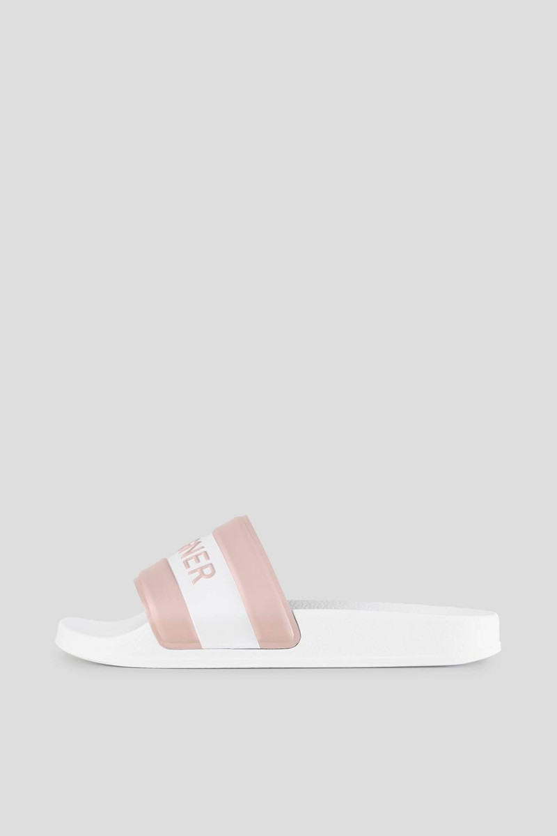 BELIZE SLIDES IN WHITE/PINK 1