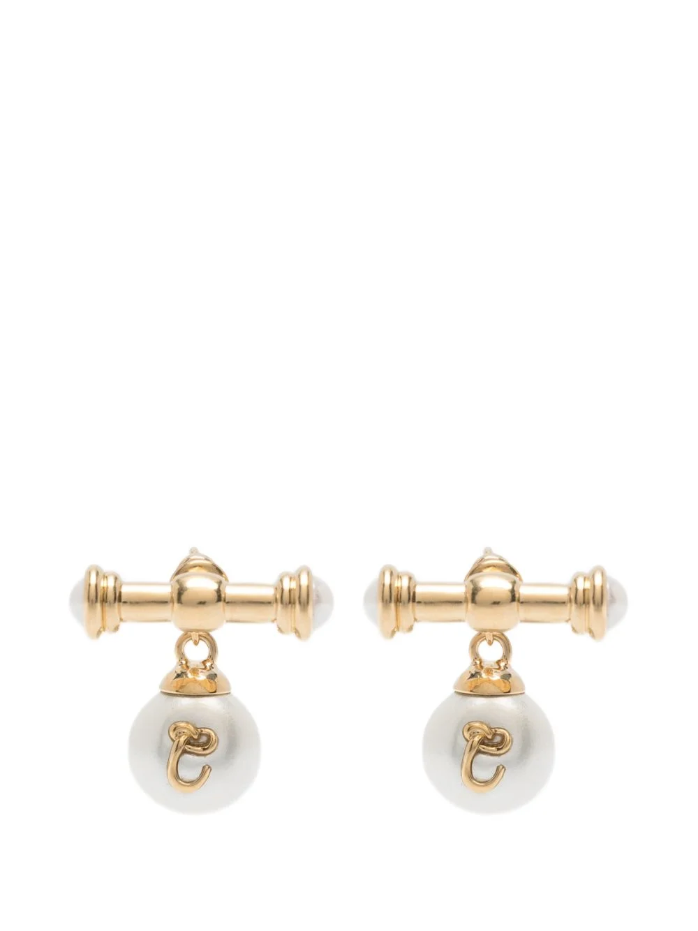 pearl-detail earrings - 1