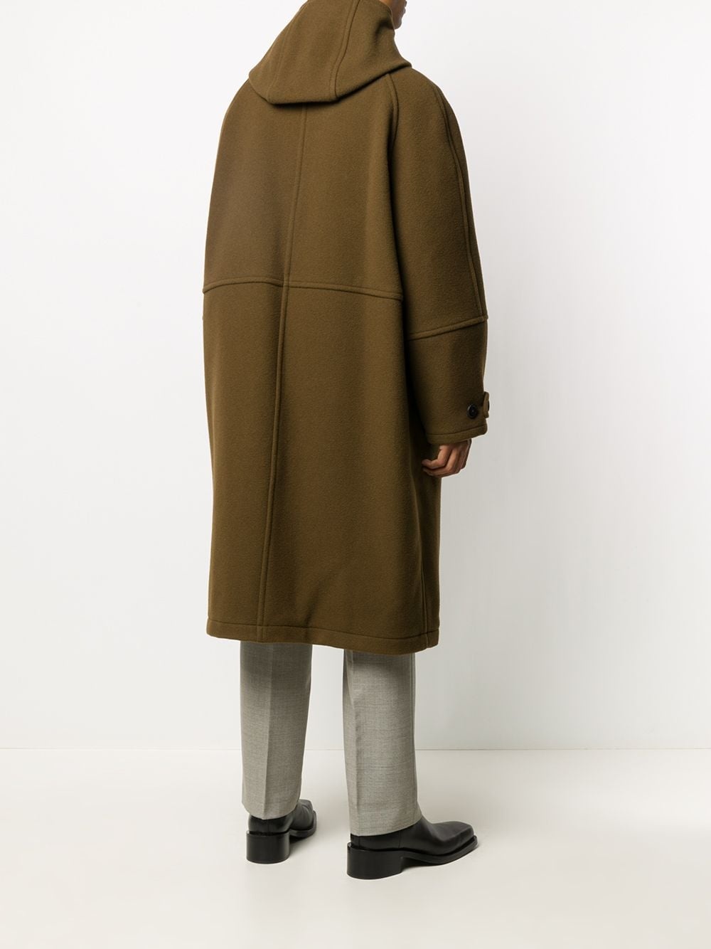 oversized single-breasted coat - 4