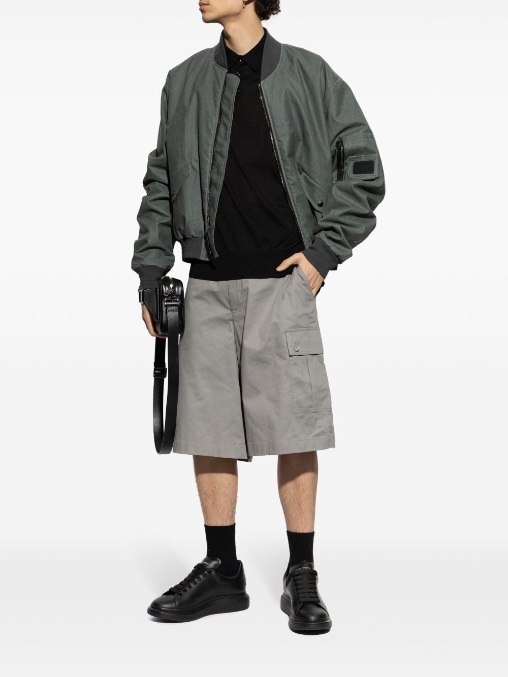 cotton cargo shorts - 2
