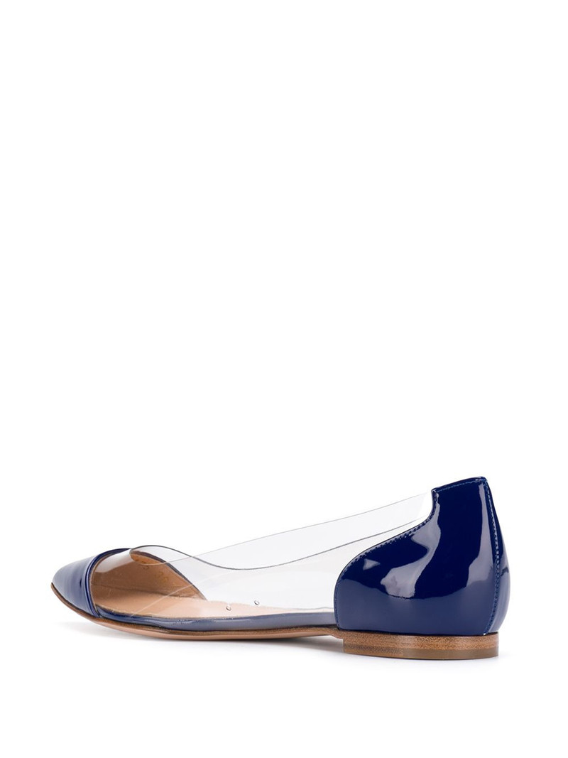 Gianvito Rossi Azure Trasp ballerinas outlook