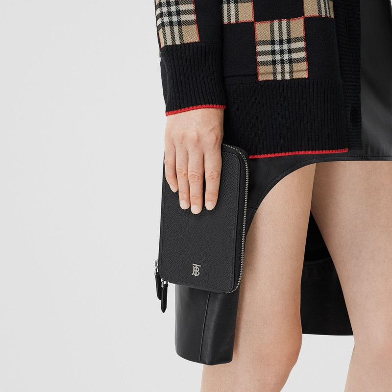 Grainy Leather Phone Case with Detachable Strap 9