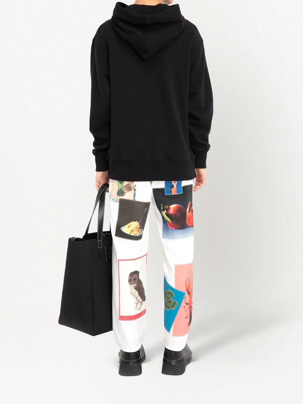 quote-print oversized hoodie - 5