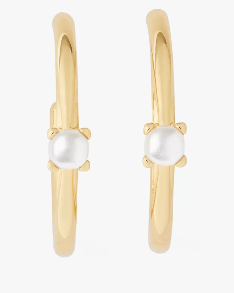 Little Luxuries Pearl Hoops - 1