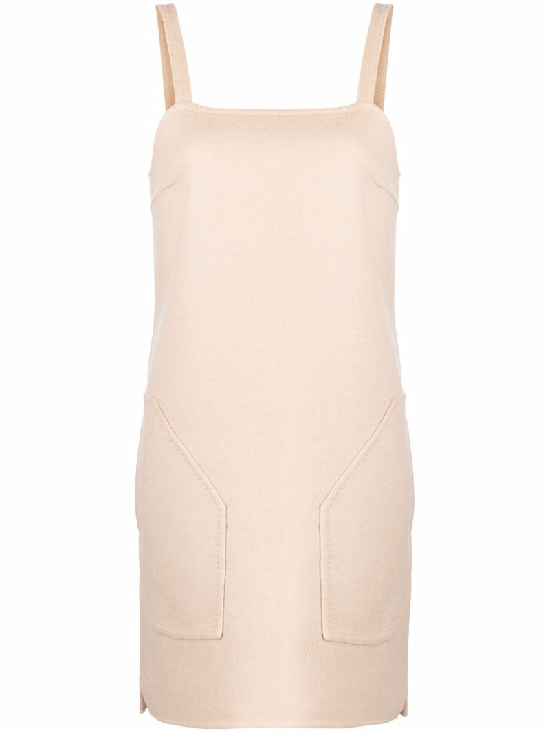 sleeveless square neck dress 1