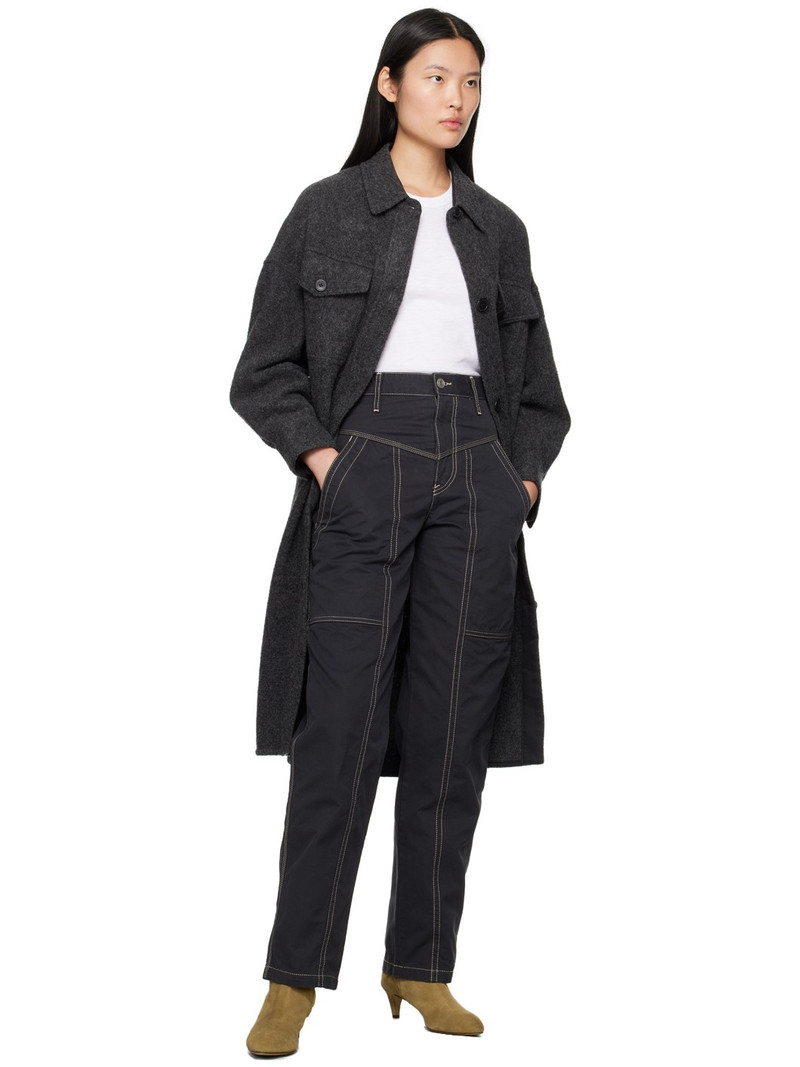 Isabel Marant Étoile Black Denzel Trousers outlook