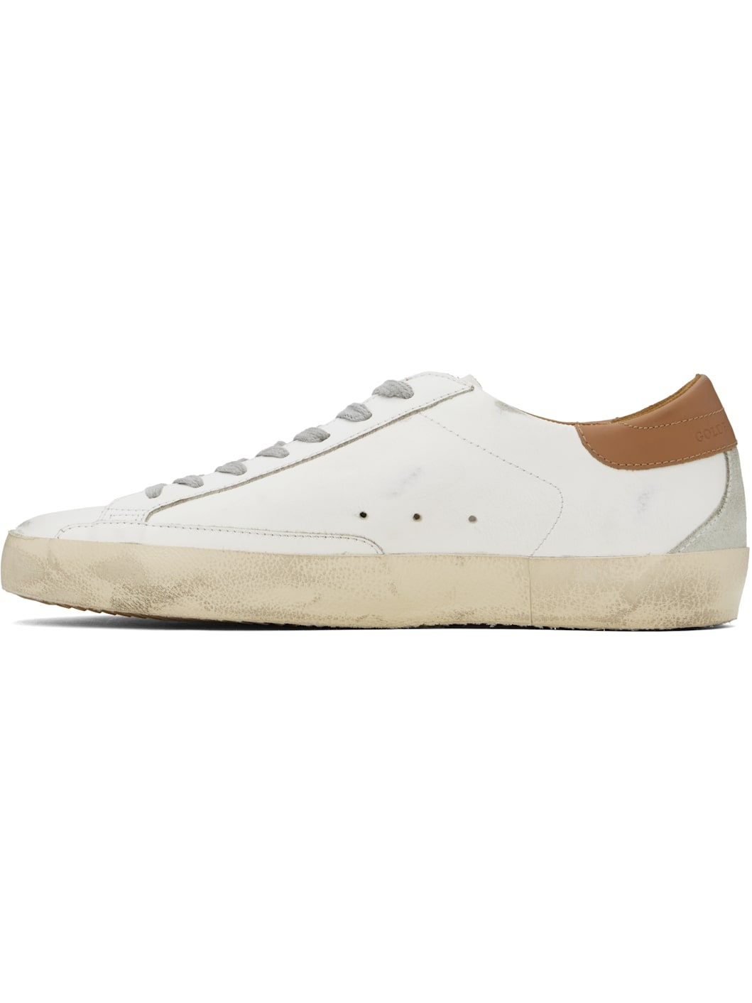 White & Gray Super-Star Classic Sneakers - 3