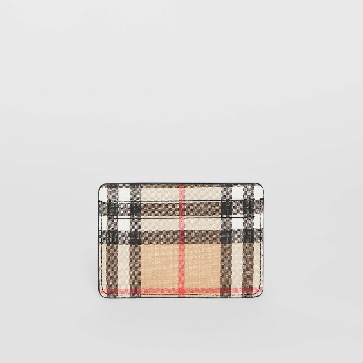 Vintage Check E-canvas Card Case - 5