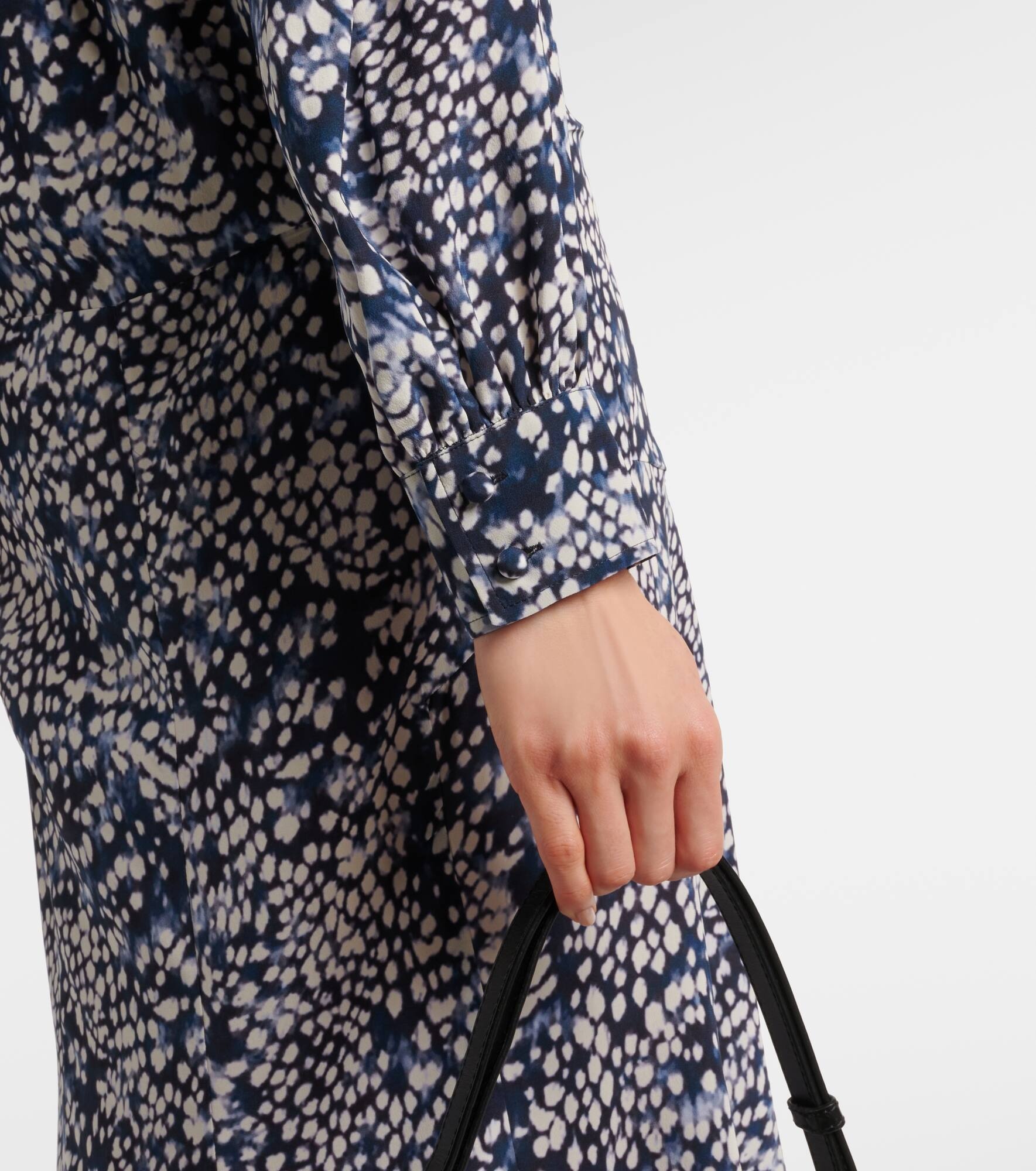 Hanane ruffled printed silk-blend maxi dress - 5