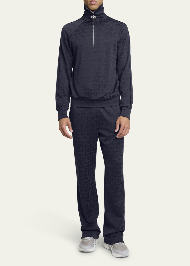 Givenchy Men's 2G Half-Zip Jersey Track Shirt outlook