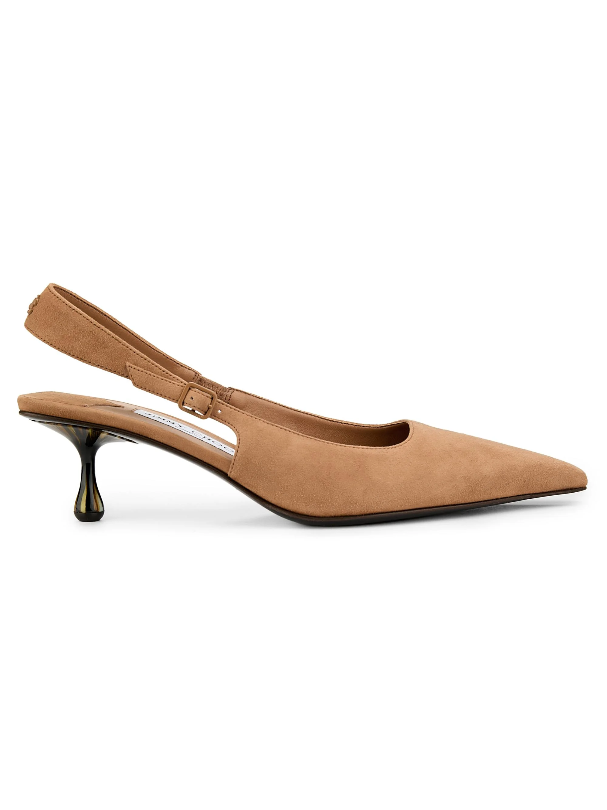 Women's Amel 50MM Suede Slingback Pumps - Toffee - 1