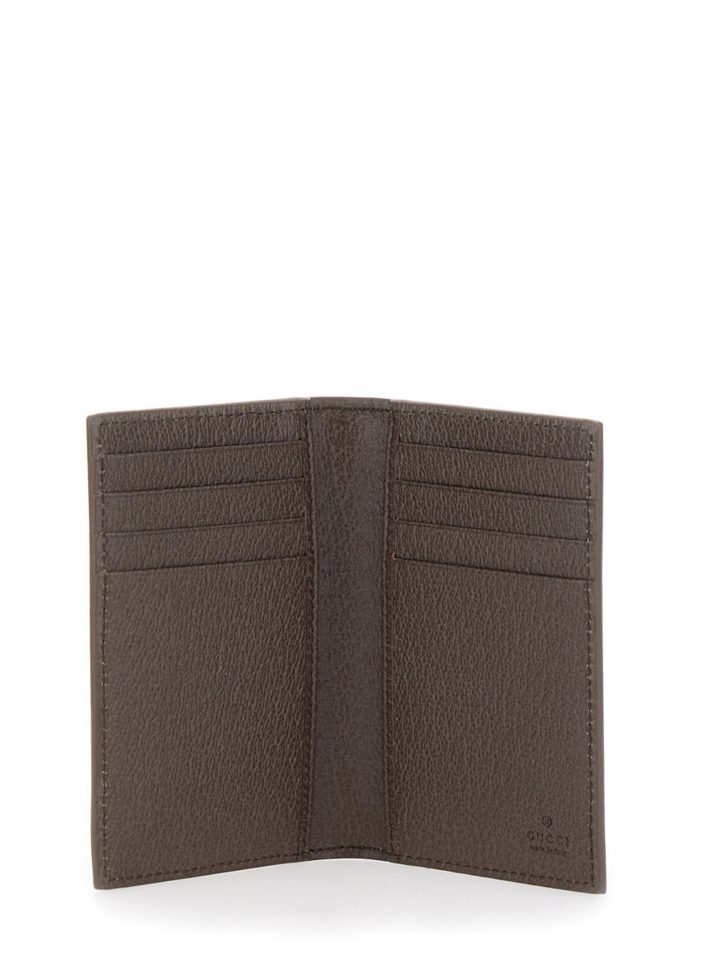 Gucci Men Beige Card Holder With All-Over Gg Motif And Logo On The Front In Fabric Man - 5