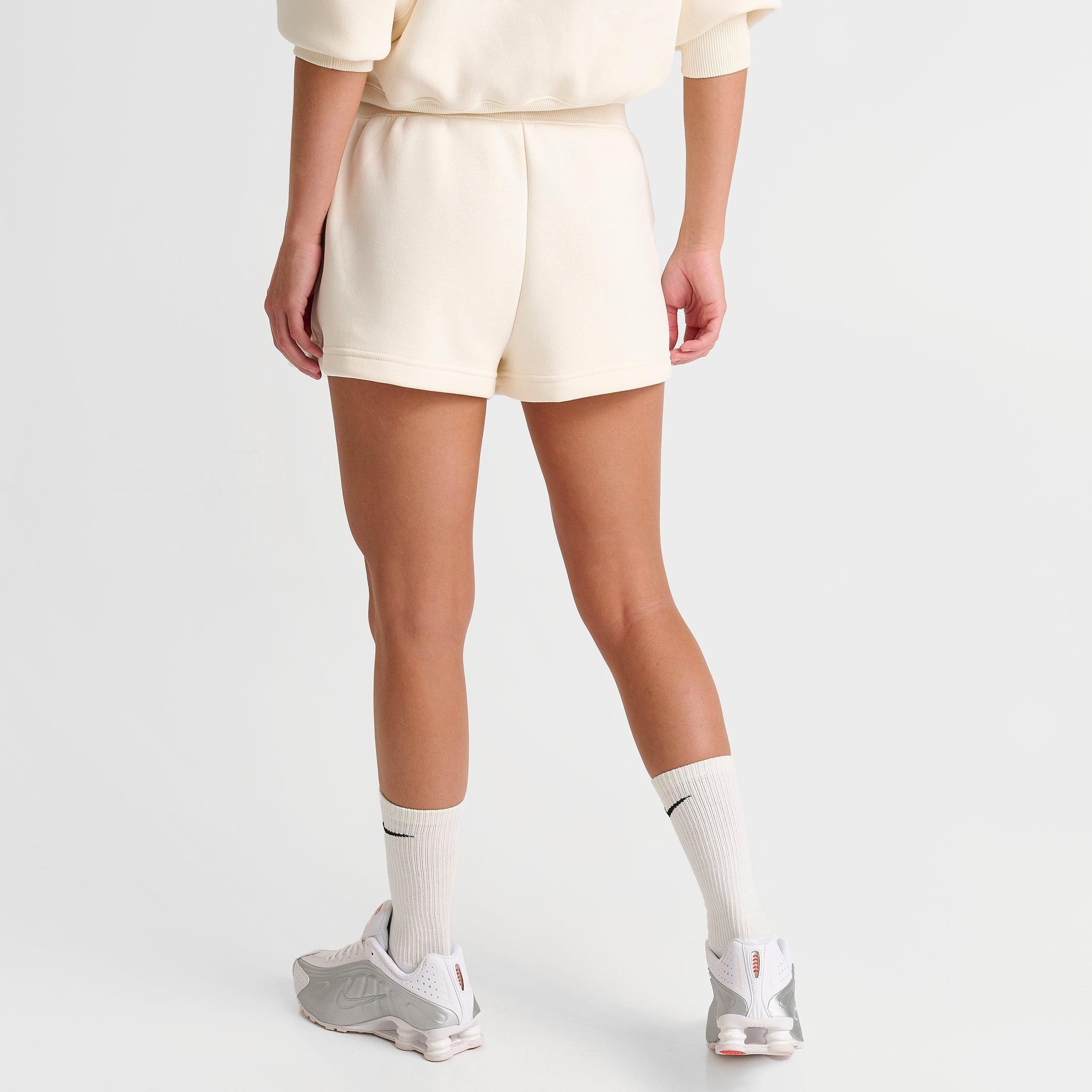WOMEN'S NIKECOURT PHOENIX FLEECE HIGH-WAISTED LOOSE SHORTS - 4