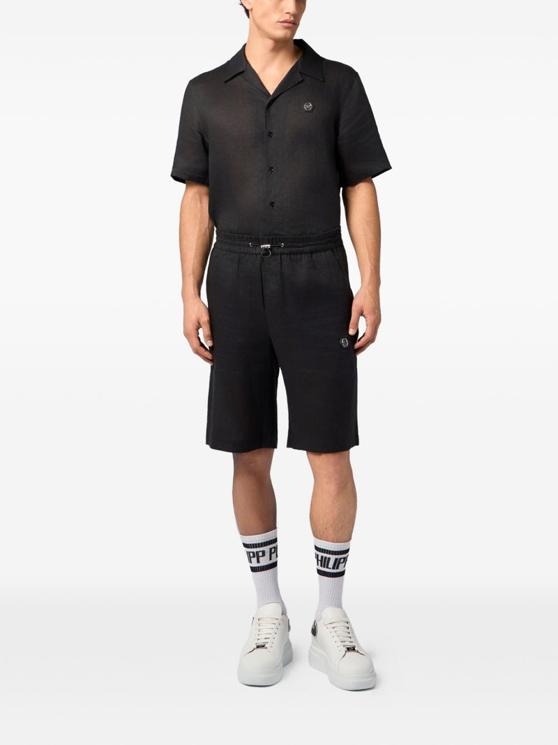 PHILIPP PLEIN elastic-waistband shorts outlook