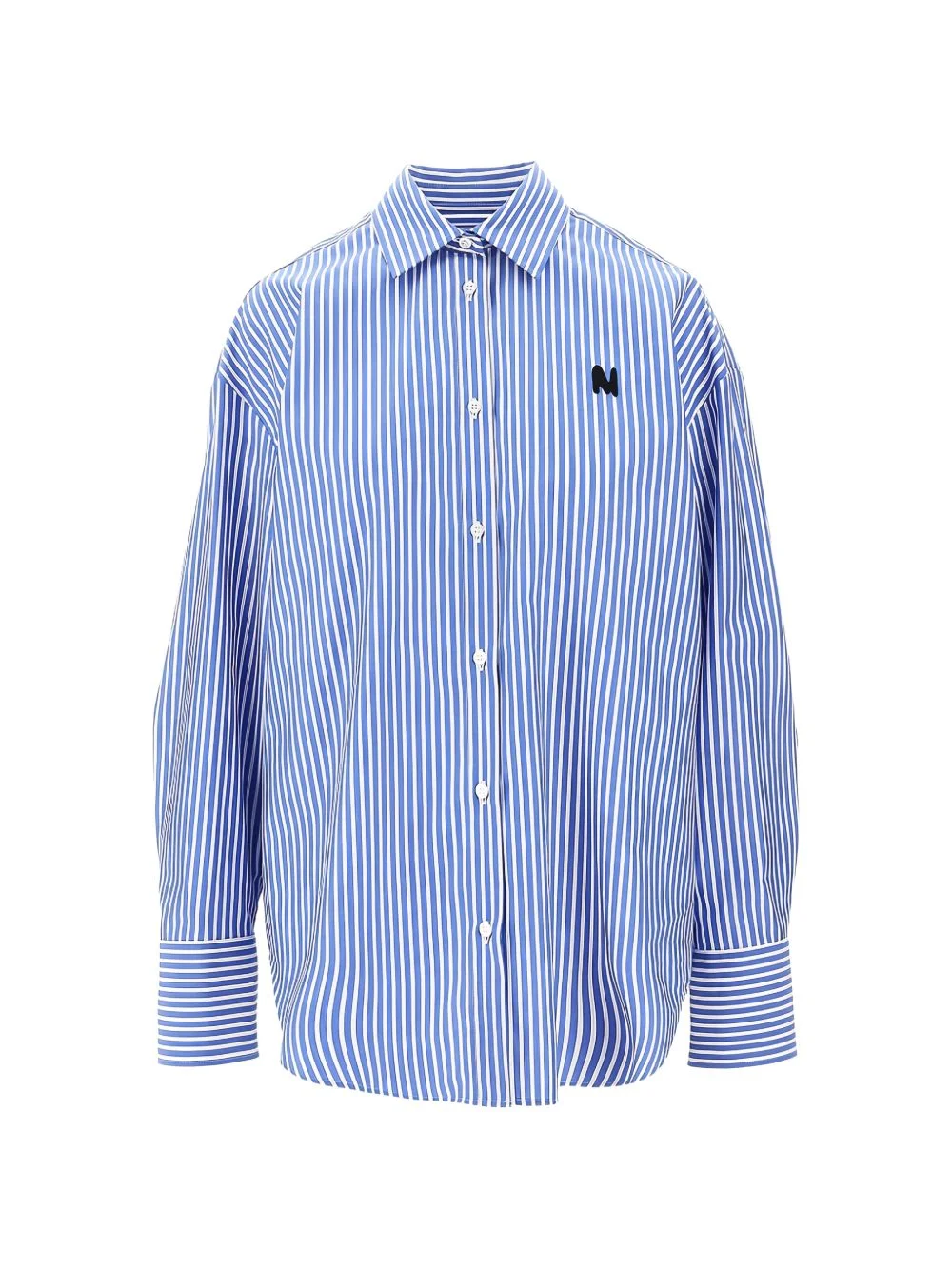striped logo shirt - 1
