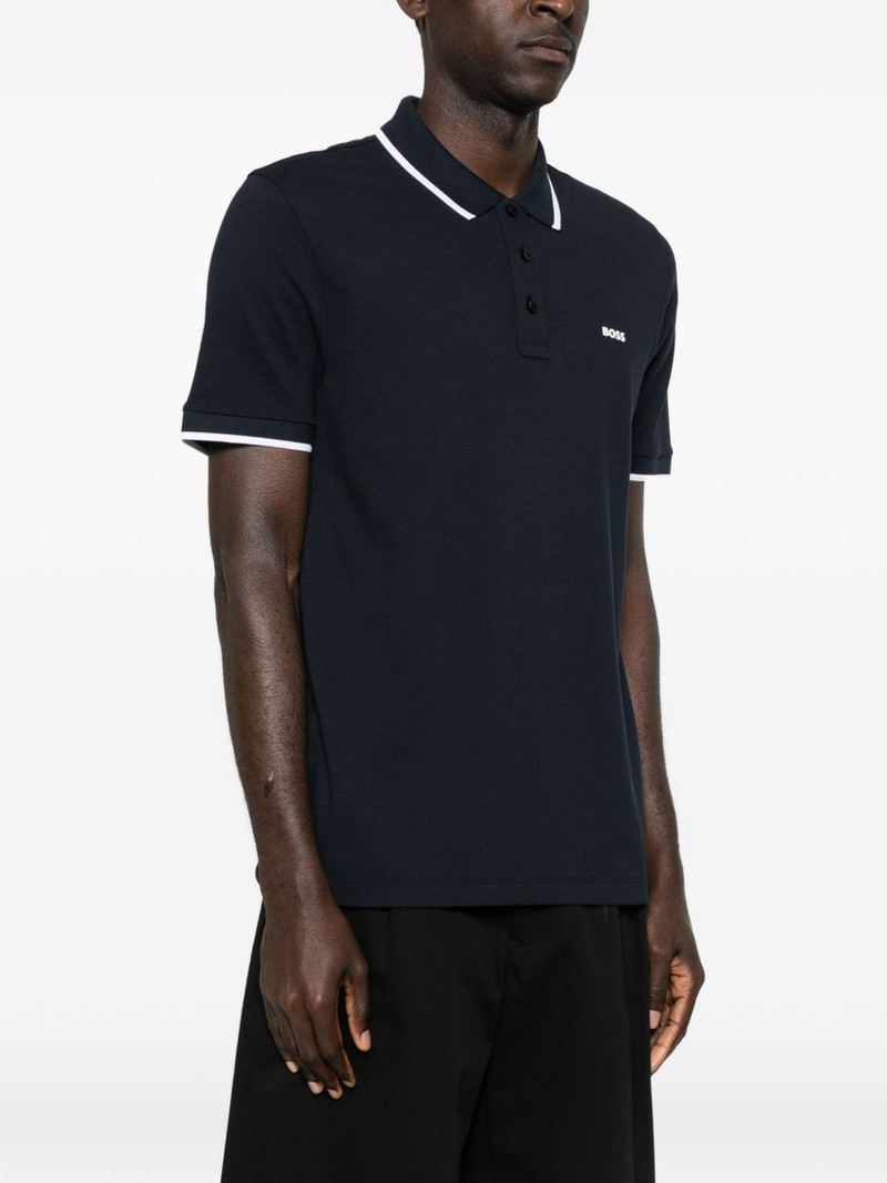 tipped short-sleeve polo shirt 3