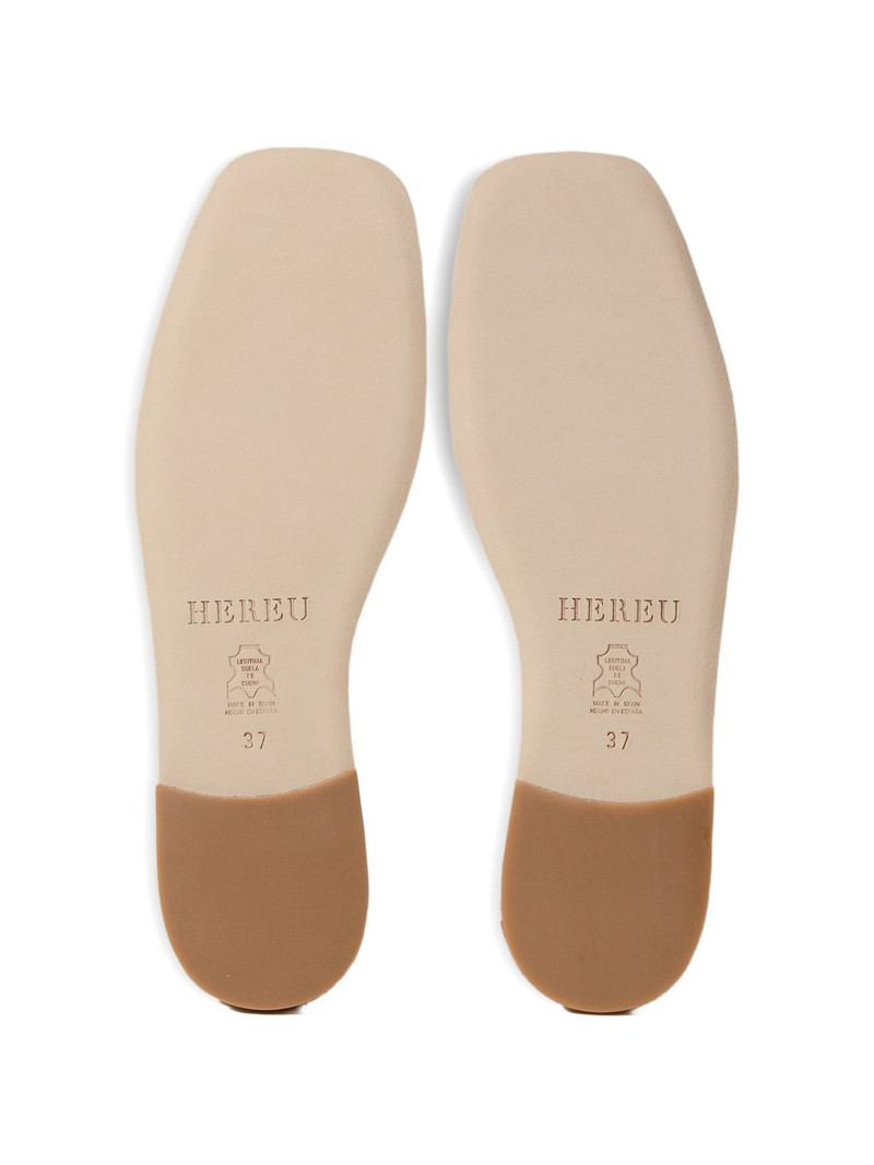 Llasada bow-detail square-toe ballet flat 4