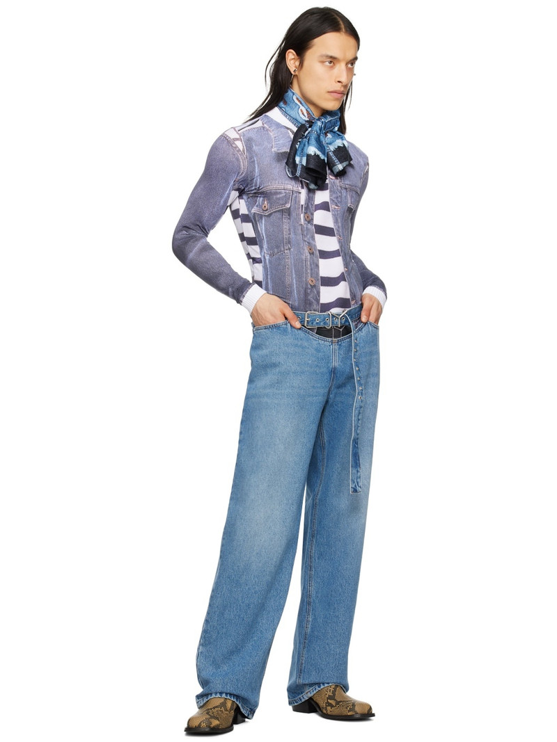 Y/Project Blue Y-Belt Arc Jeans outlook