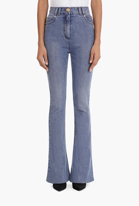 High waist denim bootcut jeans - 5