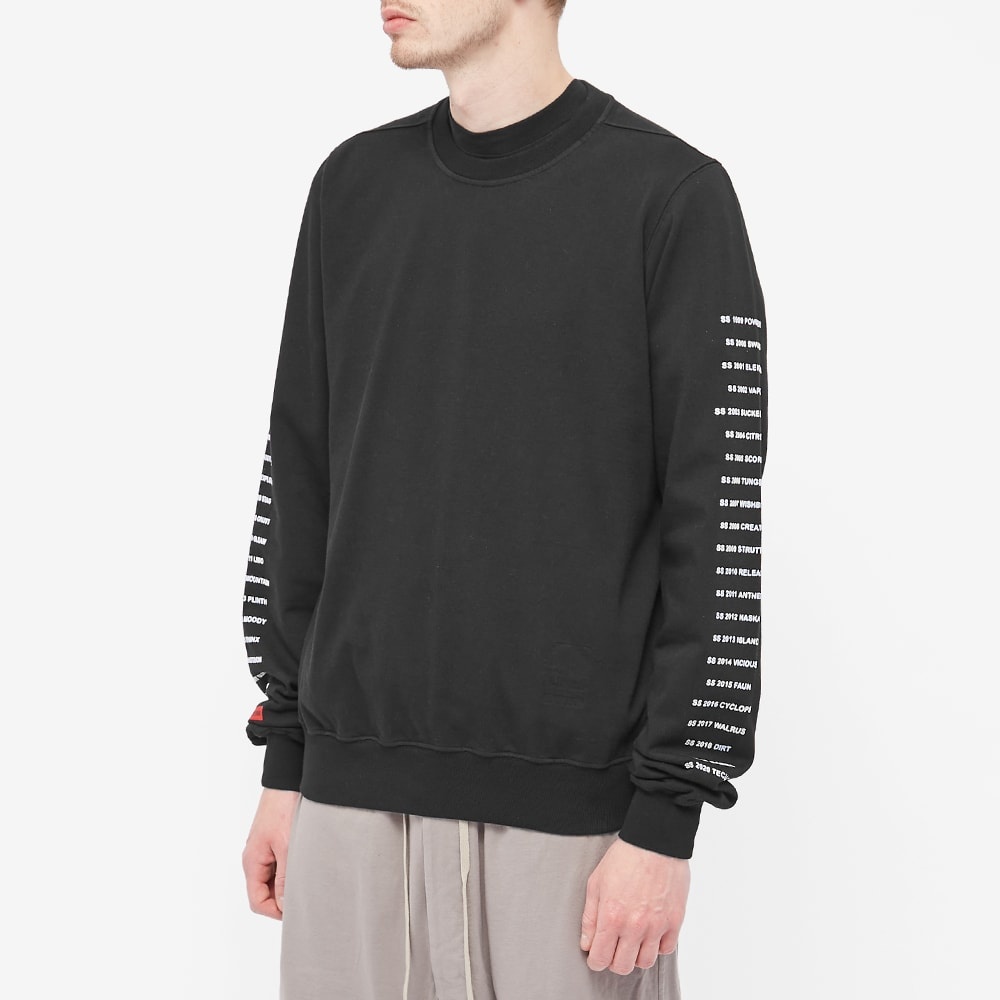 Rick Owens DRKSHDW Printed Arms Crew Sweat - 3