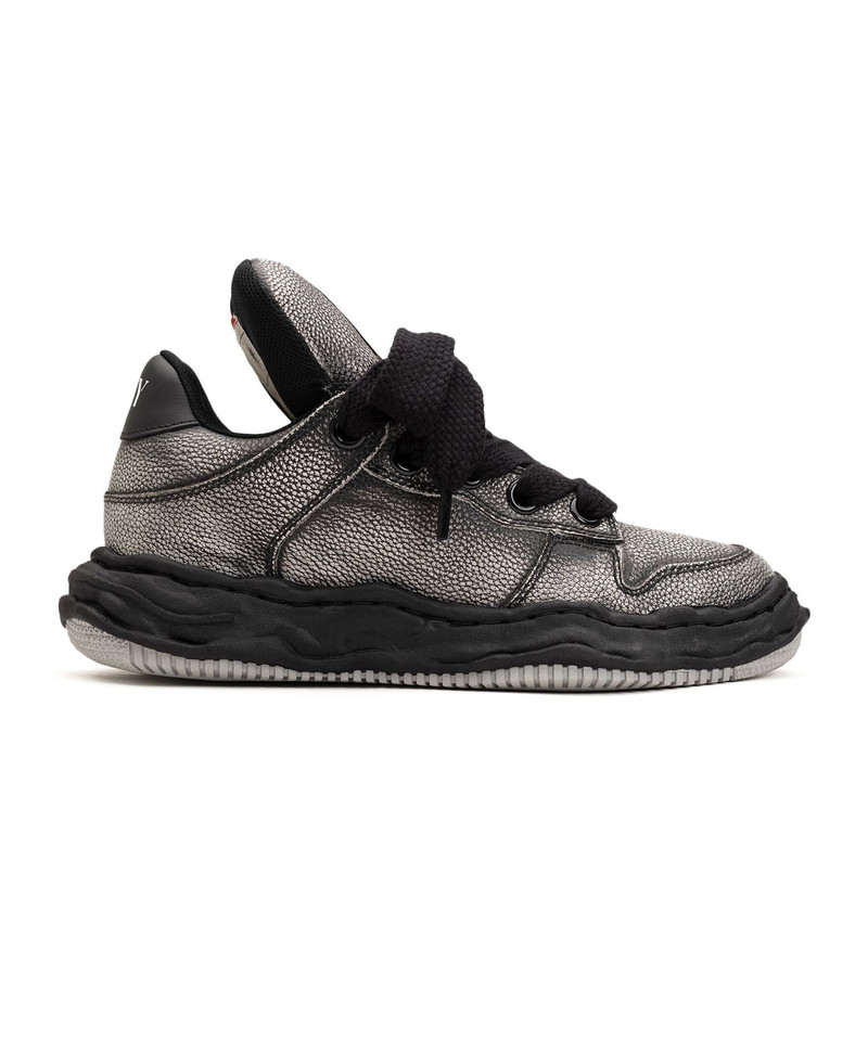 "WAYNE PUFFER" OG Sole Brushed Shrink Leather Low-top Sneaker 3