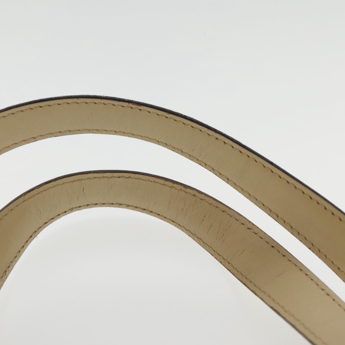 CELINE Tote Bag Leather Beige Gold - 8