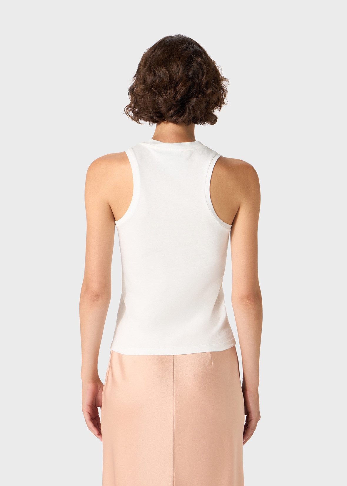 TANK TOP WITH RHINESTONE HEART EMBROIDERY - 4